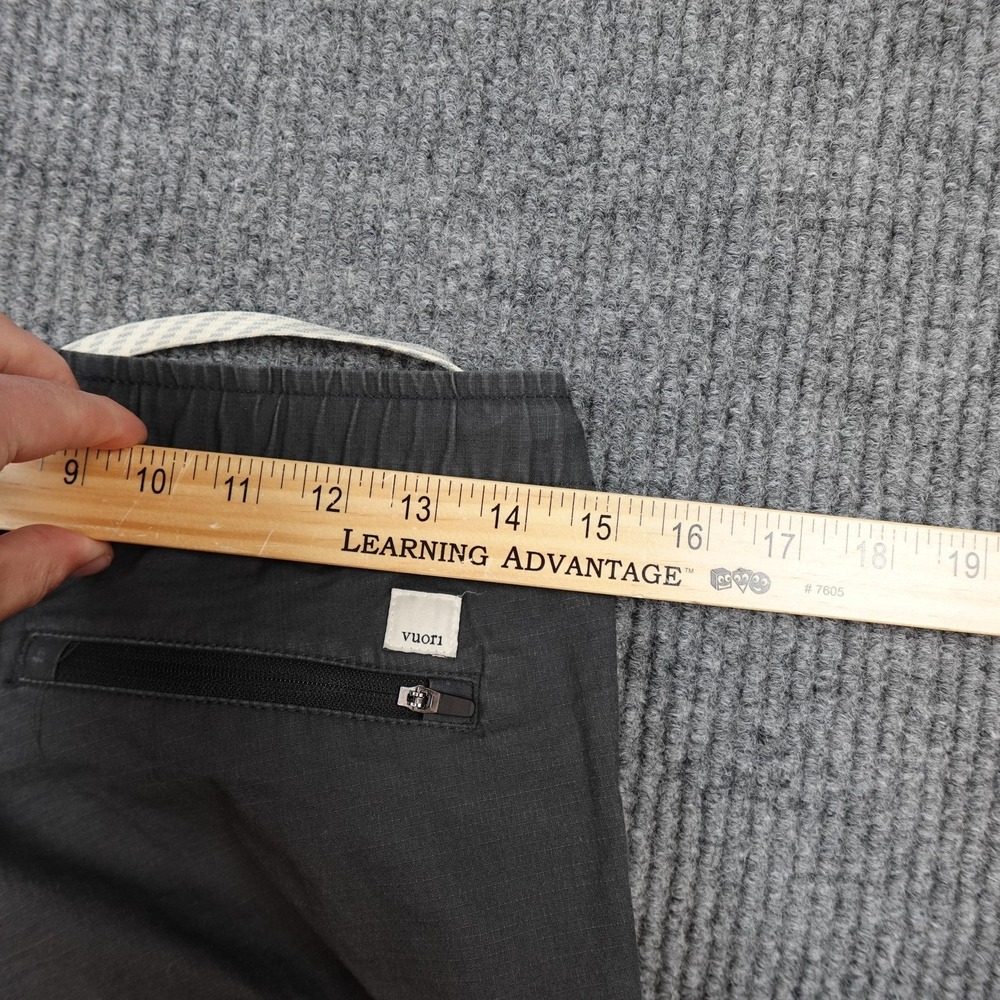 Vuori Ripstop Pants Womens Small Gray Elastic Waist Zip Pocket Stretch VW401 - Picture 8 of 9